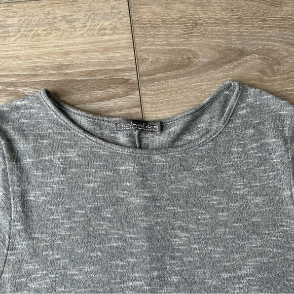 Diabolika Space Dye Asymmetrical Hem Lagenlook Dress Made in Italy One Size - Picture 5 of 14